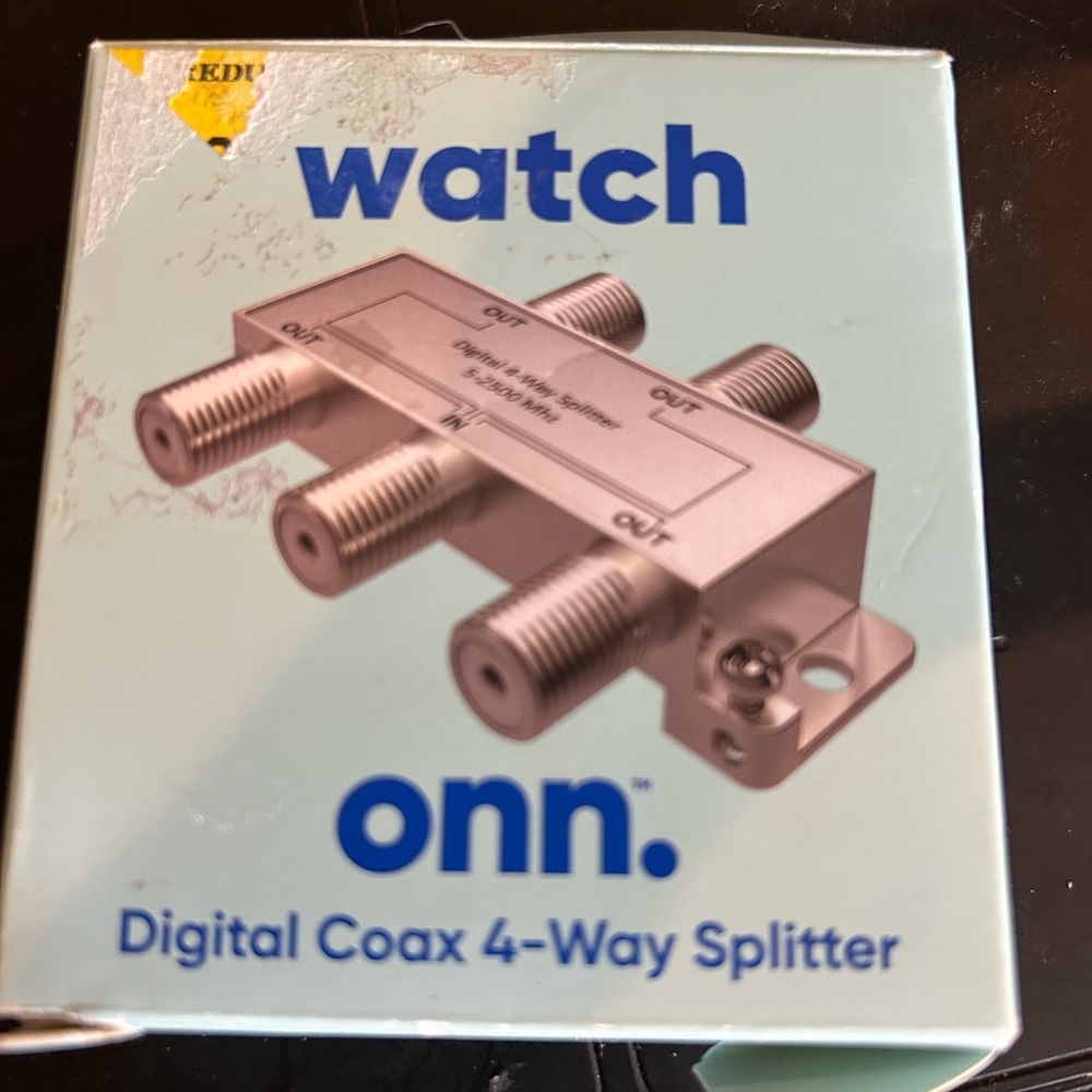 4-Way RF Coax Splitter - Silver Signal Distributor - Picture 5 of 6